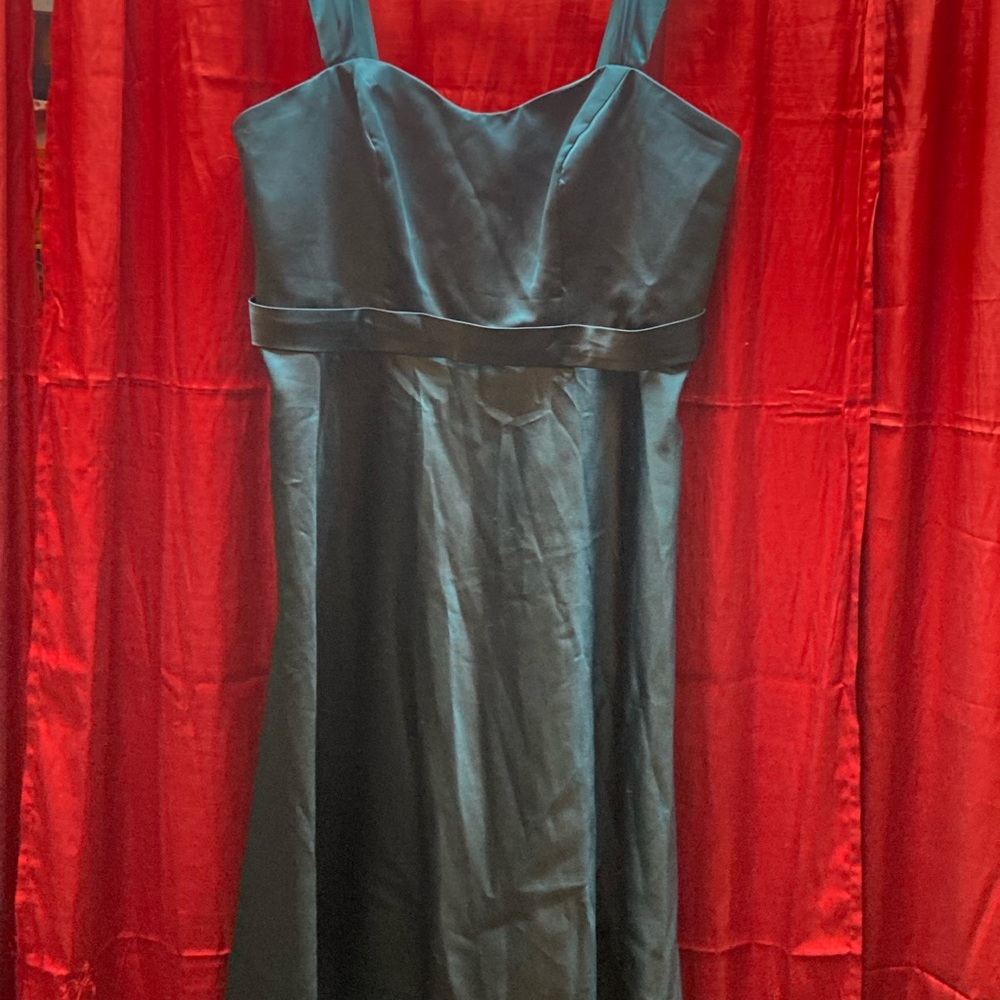 Davids Bridal Blue Dress Cocktail Formal Prom Wedding Size 18 - Has Pockets!